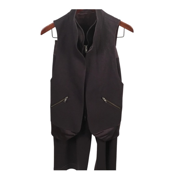 Yoshi Yoshi Plum Wool Look Pants Suit Size 2 - Picture 5 of 13